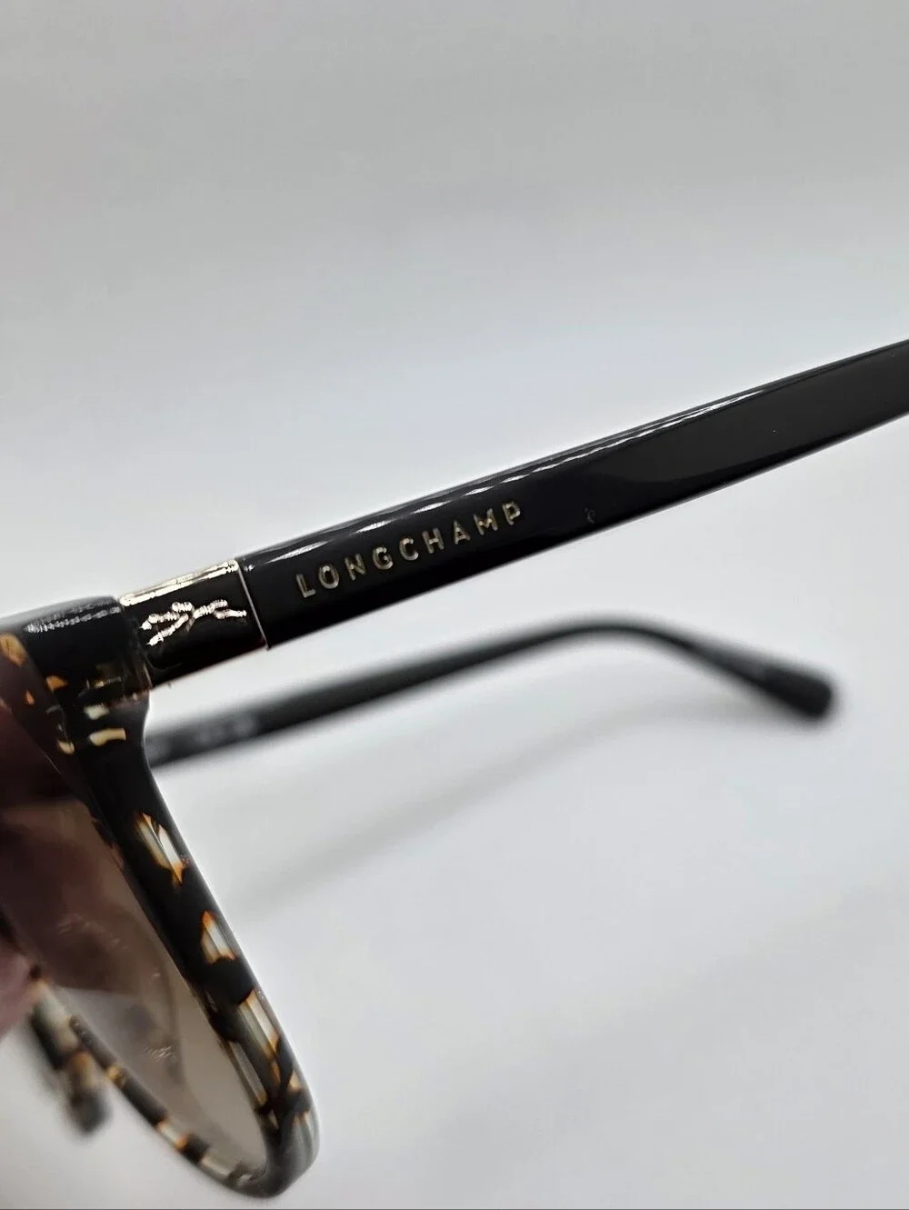 Longchamp Tortoiseshell Sunglasses with Brown Gradient Lenses